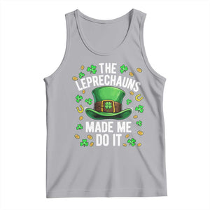Funny St Patricks Day The Leprechauns Made Me Do It Tank Top TS11 Athletic Heather Print Your Wear
