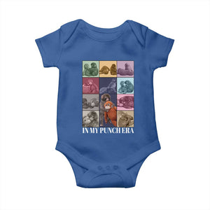 Punch The Monkey Baby Onesie In My Punch Era Baby Monkey Hugging Plush TS11 Royal Blue Print Your Wear