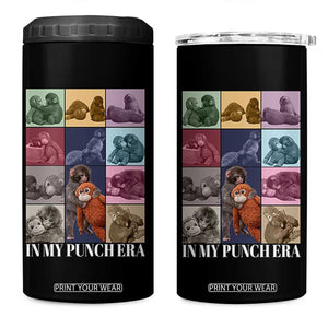 Punch The Monkey 4 in 1 Can Cooler Tumbler In My Punch Era Baby Monkey Hugging Plush TS11 One Size: 16 oz Black Print Your Wear
