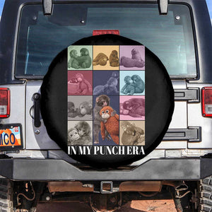 Punch The Monkey Spare Tire Cover In My Punch Era Baby Monkey Hugging Plush TS11 No hole Black Print Your Wear