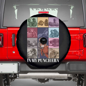 Punch The Monkey Spare Tire Cover In My Punch Era Baby Monkey Hugging Plush TS11 Black Print Your Wear