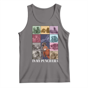 Punch The Monkey Tank Top In My Punch Era Baby Monkey Hugging Plush TS11 Deep Heather Print Your Wear