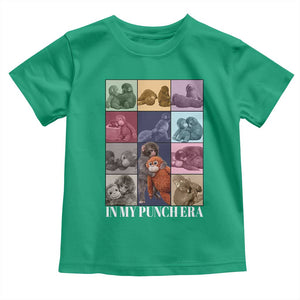 Punch The Monkey Toddler T Shirt In My Punch Era Baby Monkey Hugging Plush TS11 Irish Green Print Your Wear