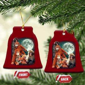 Baby Monkey Punch Ceramic Ornament Three Punch Moon Orange Toy TS11 Print Your Wear