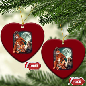 Baby Monkey Punch Ceramic Ornament Three Punch Moon Orange Toy TS11 Print Your Wear