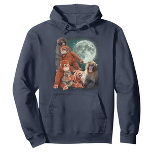 Baby Monkey Punch Hoodie Three Punch Moon Orange Toy TS11 Navy Print Your Wear