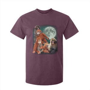 Baby Monkey Punch T Shirt For Kid Three Punch Moon Orange Toy TS11 Maroon Print Your Wear