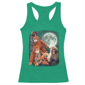 Baby Monkey Punch Racerback Tank Top Three Punch Moon Orange Toy TS11 Irish Green Print Your Wear