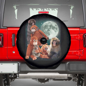 Baby Monkey Punch Spare Tire Cover Three Punch Moon Orange Toy TS11 Black Print Your Wear
