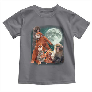 Baby Monkey Punch Toddler T Shirt Three Punch Moon Orange Toy TS11 Charcoal Print Your Wear