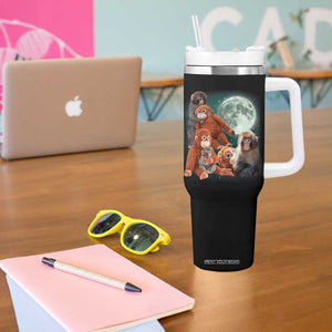 Baby Monkey Punch Tumbler With Handle Three Punch Moon Orange Toy TS11 Print Your Wear