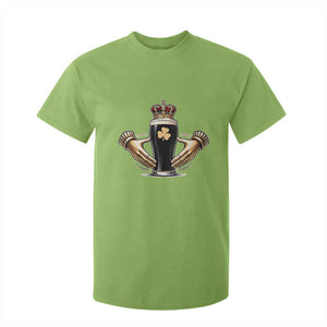 Irish Stout Claddagh Ring Beer Galway Ireland Souvenir T Shirt For Kid TS11 Lime Print Your Wear
