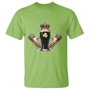 Irish Stout Claddagh Ring Beer Galway Ireland Souvenir T Shirt TS11 Lime Print Your Wear