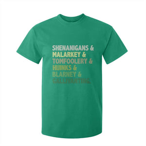 Funny St Patricks Day Shenanigans Malarkey Tomfoolery Hijinks Blarney Gallivanting T Shirt For Kid TS11 Irish Green Print Your Wear