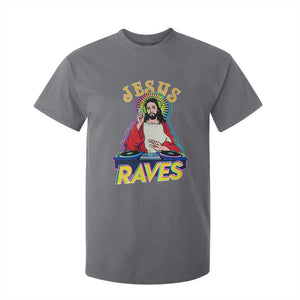Funny Jesus DJ Raves Techno EDM Party T Shirt For Kid TS11 Charcoal Print Your Wear
