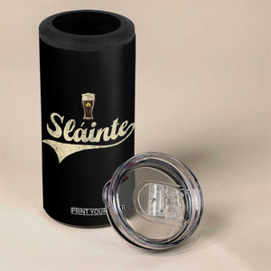 Funny Slainte Cheers Stout Beer Irish Shamrock St Patrick's Day 4 in 1 Can Cooler Tumbler TS11 Print Your Wear