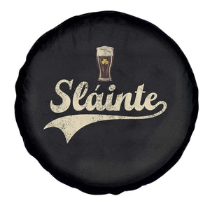 Funny Slainte Cheers Stout Beer Irish Shamrock St Patrick's Day Spare Tire Cover TS11 Print Your Wear