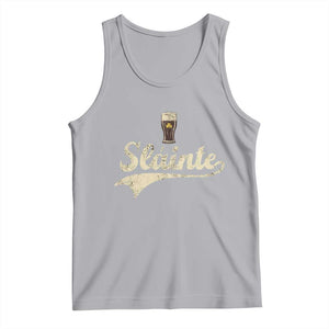 Funny Slainte Cheers Stout Beer Irish Shamrock St Patrick's Day Tank Top TS11 Athletic Heather Print Your Wear
