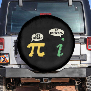 Get Real Be Rational Pi Math Teacher Geek Sarcastic Spare Tire Cover TS11 No hole Black Print Your Wear