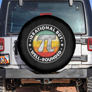 Funny Irrational But Well Rounded Pi Day Spare Tire Cover TS11 No hole Black Print Your Wear