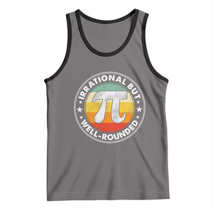 Funny Irrational But Well Rounded Pi Day Tank Top TS11 Deep Heather Black Print Your Wear