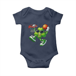 Funny 67 Meme Six Seven Basketball Shamrock St Patricks Day Baby Onesie TS11 Navy Print Your Wear