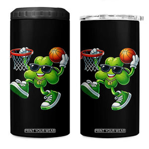 Funny 67 Meme Six Seven Basketball Shamrock St Patricks Day 4 in 1 Can Cooler Tumbler TS11 One Size: 16 oz Black Print Your Wear