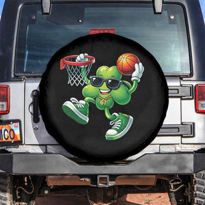Funny 67 Meme Six Seven Basketball Shamrock St Patricks Day Spare Tire Cover TS11 No hole Black Print Your Wear