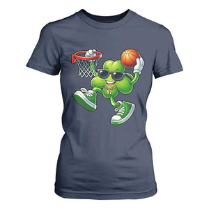 Funny 67 Meme Six Seven Basketball Shamrock St Patricks Day T Shirt For Women TS11 Navy Print Your Wear