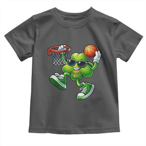 Funny 67 Meme Six Seven Basketball Shamrock St Patricks Day Toddler T Shirt TS11 Dark Heather Print Your Wear
