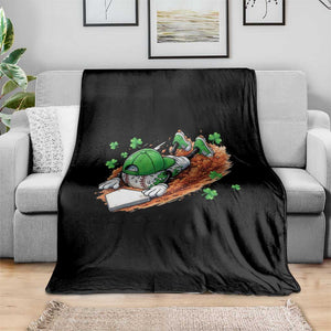 Funny Baseball St Patricks Day Home Plate Drip Throw Blanket TS11 Print Your Wear