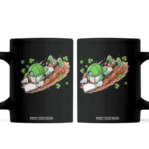 Funny Baseball St Patricks Day Home Plate Drip Coffee Mug TS11 Black Print Your Wear