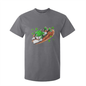 Funny Baseball St Patricks Day Home Plate Drip T Shirt For Kid TS11 Charcoal Print Your Wear