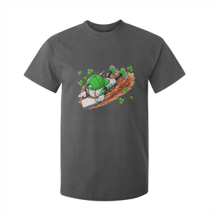 Funny Baseball St Patricks Day Home Plate Drip T Shirt For Kid TS11 Dark Heather Print Your Wear