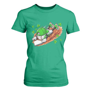 Funny Baseball St Patricks Day Home Plate Drip T Shirt For Women TS11 Irish Green Print Your Wear