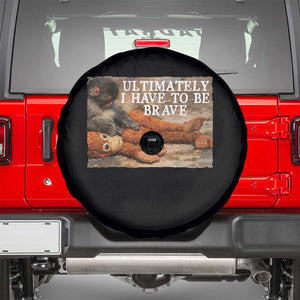 Ultimate I Have To Be Brave Punch The Monkey Spare Tire Cover Cute Baby Monkey Hugging Plush TS11 Black Print Your Wear