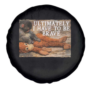 Ultimate I Have To Be Brave Punch The Monkey Spare Tire Cover Cute Baby Monkey Hugging Plush TS11 Print Your Wear