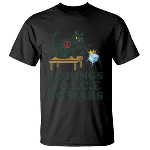 No Kings No Ice No Wars Cat T Shirt Funny Political Freedom Activist TS11 Black Print Your Wear