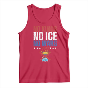 No Kings No Ice No Wars 8647 Tank Top Rejecting Kings Anti Authoritarian TS11 Red Print Your Wear