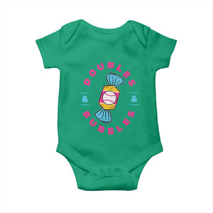 Doubles and Bubbles Baseball Candy Gum Baby Onesie TS11 Irish Green Print Your Wear