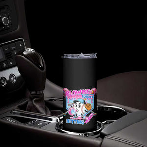 Baseball Blowing Bubbles Hitting Doubles Skinny Tumbler Sports Bubble Gum Lover TS11 Print Your Wear