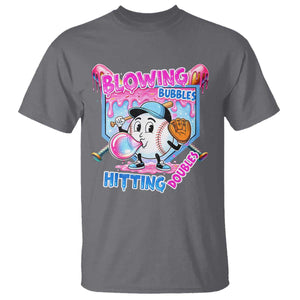 Baseball Blowing Bubbles Hitting Doubles T Shirt Sports Bubble Gum Lover TS11 Charcoal Print Your Wear