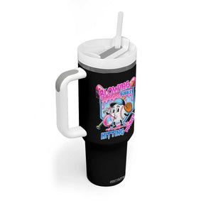 Baseball Blowing Bubbles Hitting Doubles Tumbler With Handle Sports Bubble Gum Lover TS11 Print Your Wear