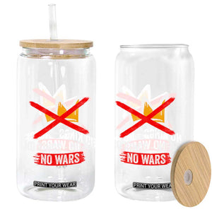 No Kings Protest Glass Can No Kings No Ice No Wars Anti Monarchy Statement TS11 Print Your Wear