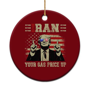 Iran Your Gas Price Up Ceramic Ornament Funny Political Gas Station TS11 1pc Red Print Your Wear