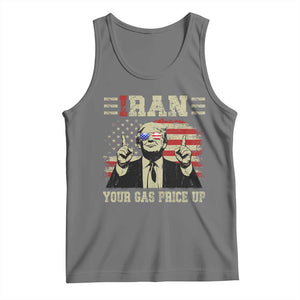 Iran Your Gas Price Up Tank Top Funny Political Gas Station TS11 Black Heather Print Your Wear