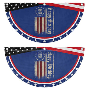 250th Birthday US July 4th 1776 2026 American Flag Patriotic Fan Flag