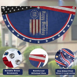 250th Birthday US July 4th 1776 2026 American Flag Patriotic Fan Flag