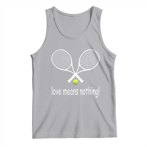 Funny Tennis Lover Tank Top Love Means Nothing TS11 Athletic Heather Print Your Wear