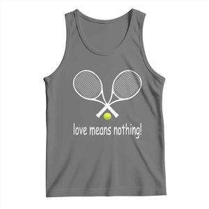 Funny Tennis Lover Tank Top Love Means Nothing TS11 Black Heather Print Your Wear